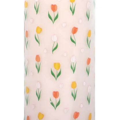 Tulip Print French Tulip Mother's Day Tube Candle