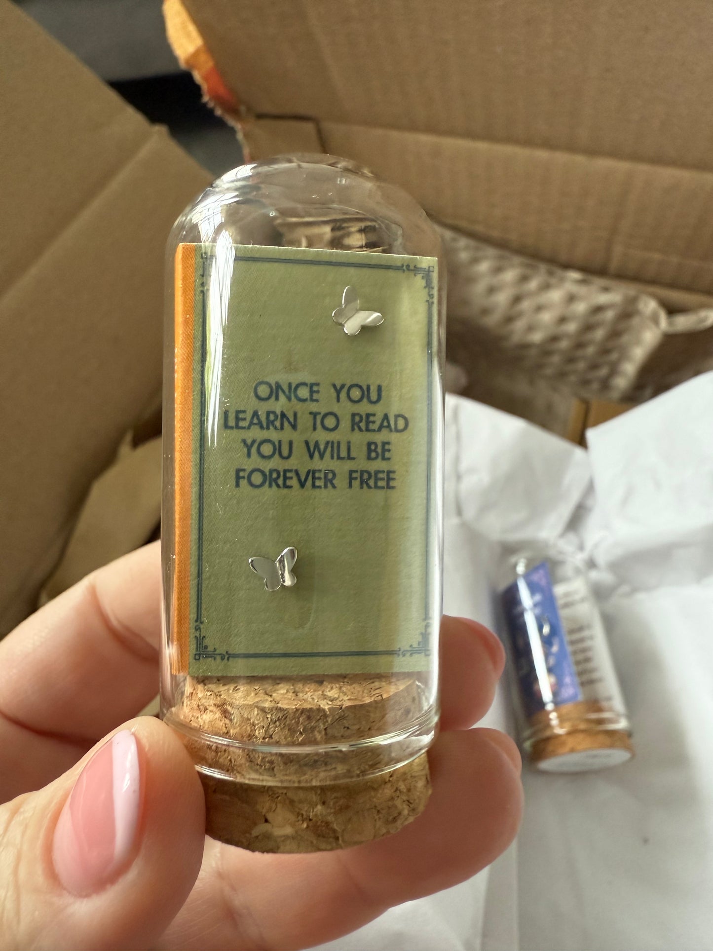 ONCE YOU LEARNT TO READ Tiny Butterfly Earrings earrings