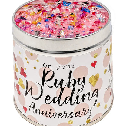 Anniversary milestone candles