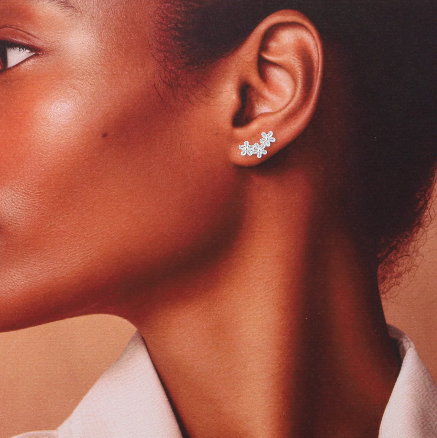 Lavender flower earrings