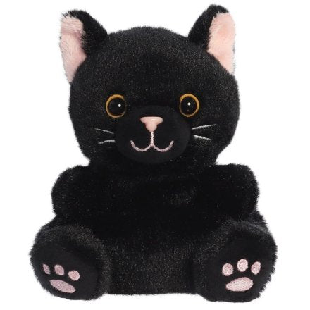 Twilight Black Cat Palm Pal, 13cm