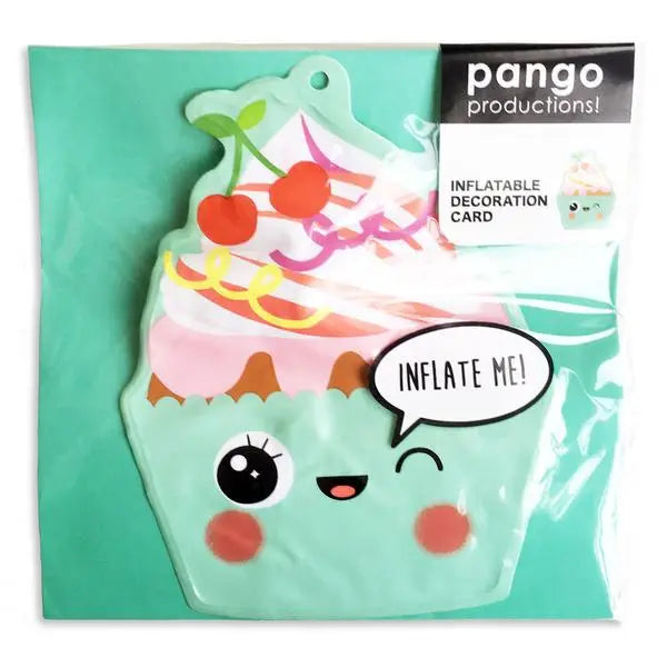 Cupcake inflatable card