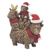 Hughie Xmas Highland Cow Family ornament