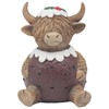 Xmas Happy Highland Cow Pudding Ornament