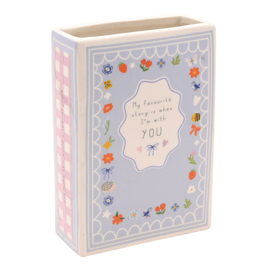 Love Life Book Vase 15cm - When I'm With You