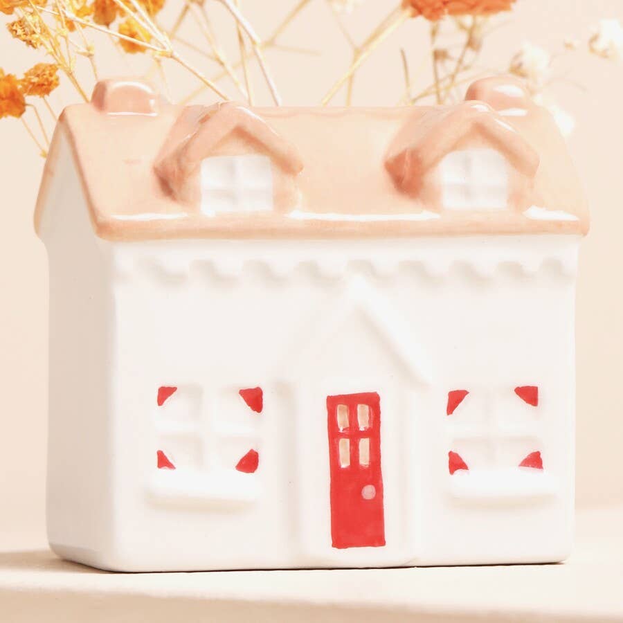 Lisa Angel - Tiny Ceramic House Bud Vase