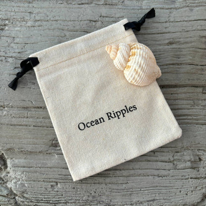 Ocean Ripples - 14ct Gold Plated Mini Hollow Flower Stud Earrings 