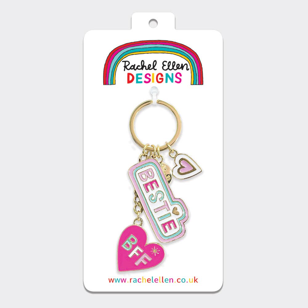 Rachel Ellen Designs - Enamel Keyrings - Bestie