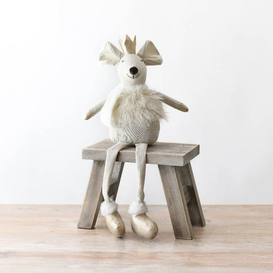 Gainsborough Giftware - Fabric Mouse w/Dangle Legs & Crown, 50cm