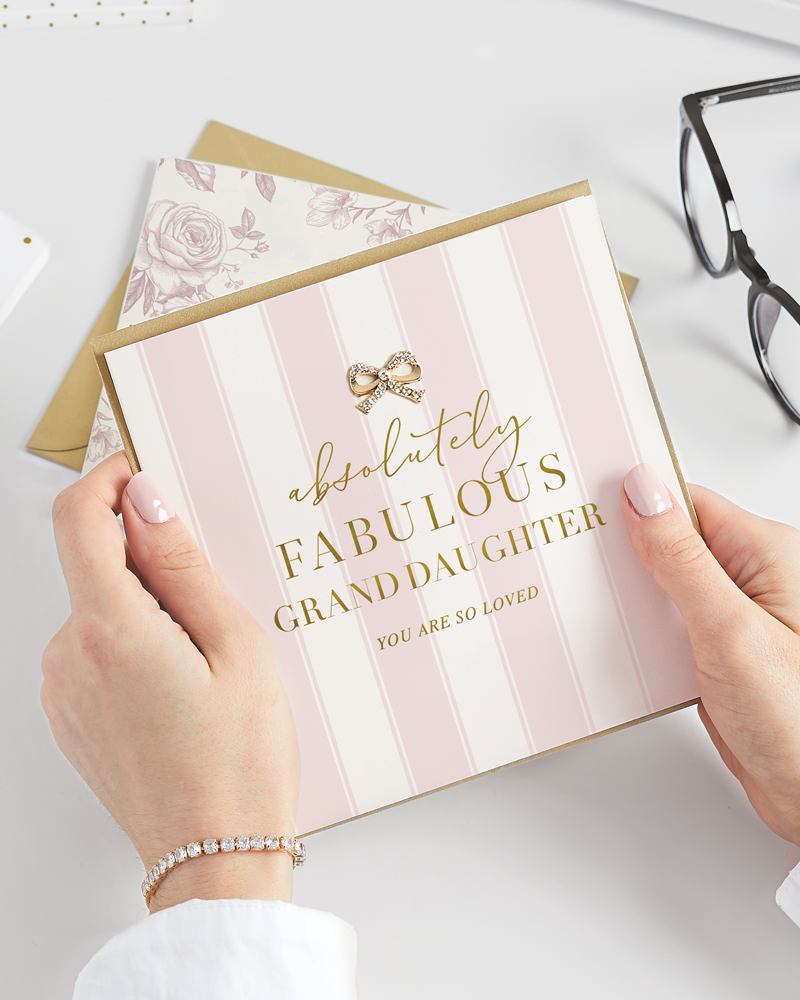 Hearts Designs - Absolutely Fabulous Granddaughter, Greetings Card