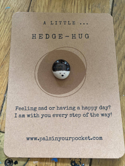 Pals in your Pocket - Hedgehog Anxiety Relief Pocket Pebble For Animal Lovers