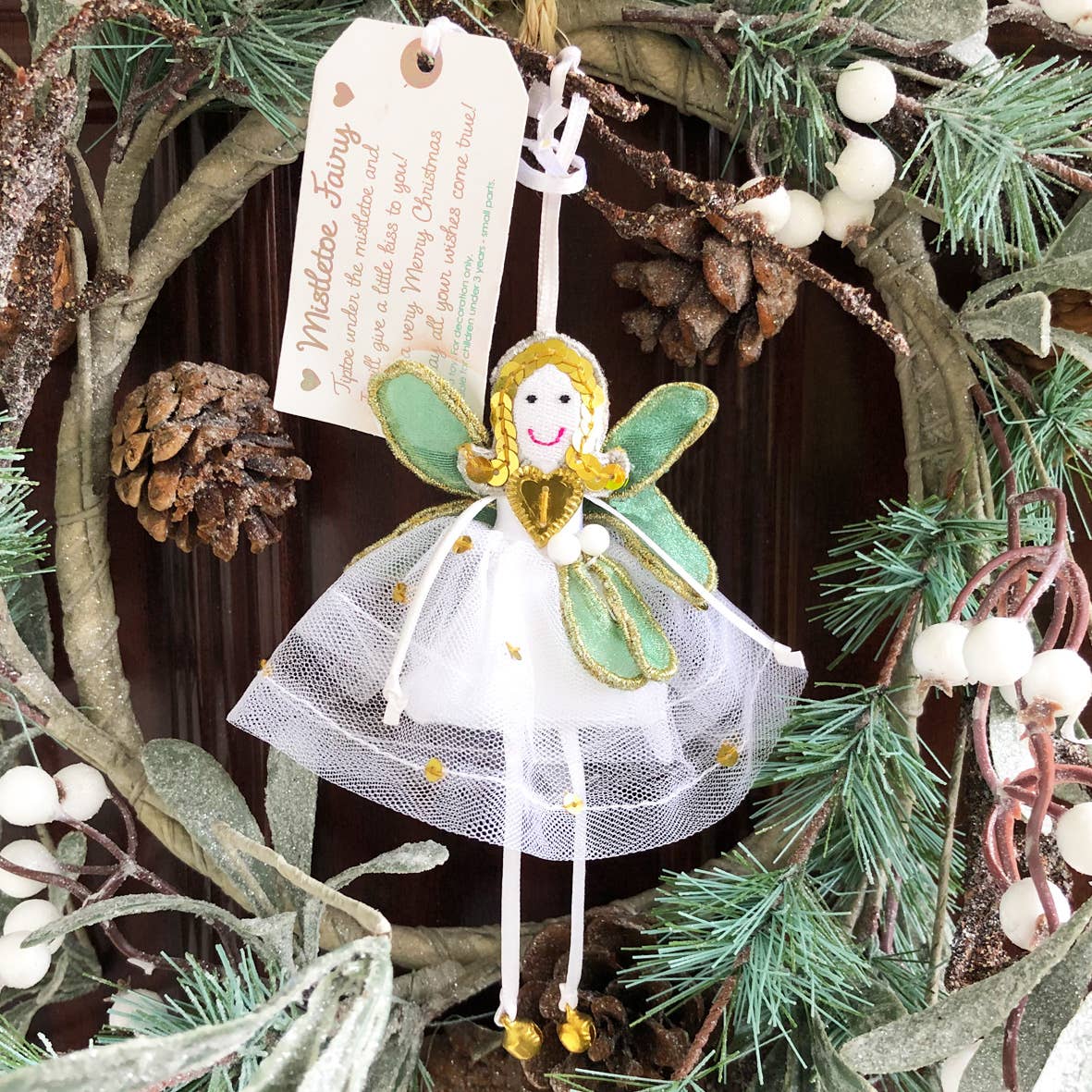Believe You Can - 'Mistletoe Fairy' Fair Trade Christmas Decoration