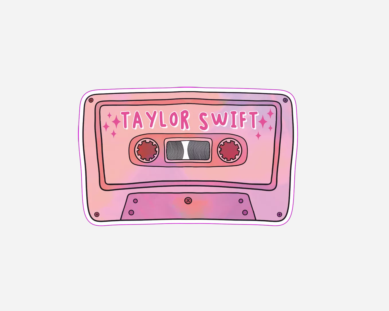 Danni Boden Designs - Taylor Swift Cassette Tape Sticker