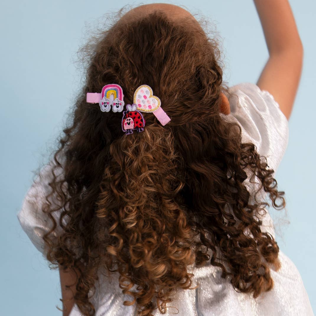 Rachel Ellen Designs - Kid’s Hair Clips - Unicorn/Rainbow (Set of 2)