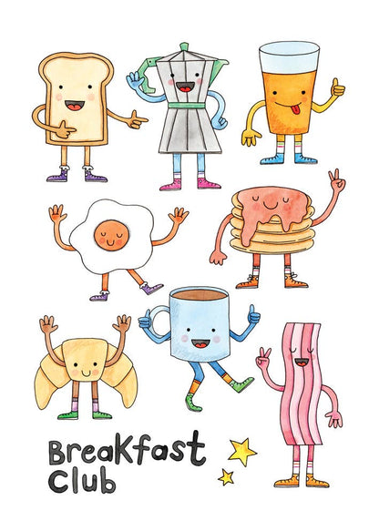 Nova & Me - Breakfast Club A4 Print