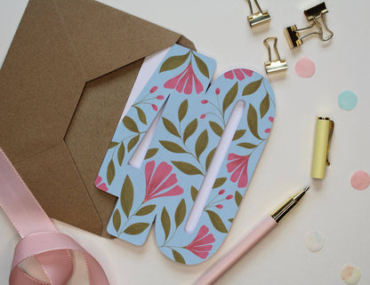 Ellice Owens Designs - 40th Birthday Card for Her – Floral Cutout 40 Card