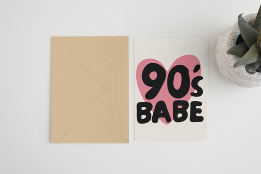 Blue Iris Designs Co - 90s babe 5x7/A6 card