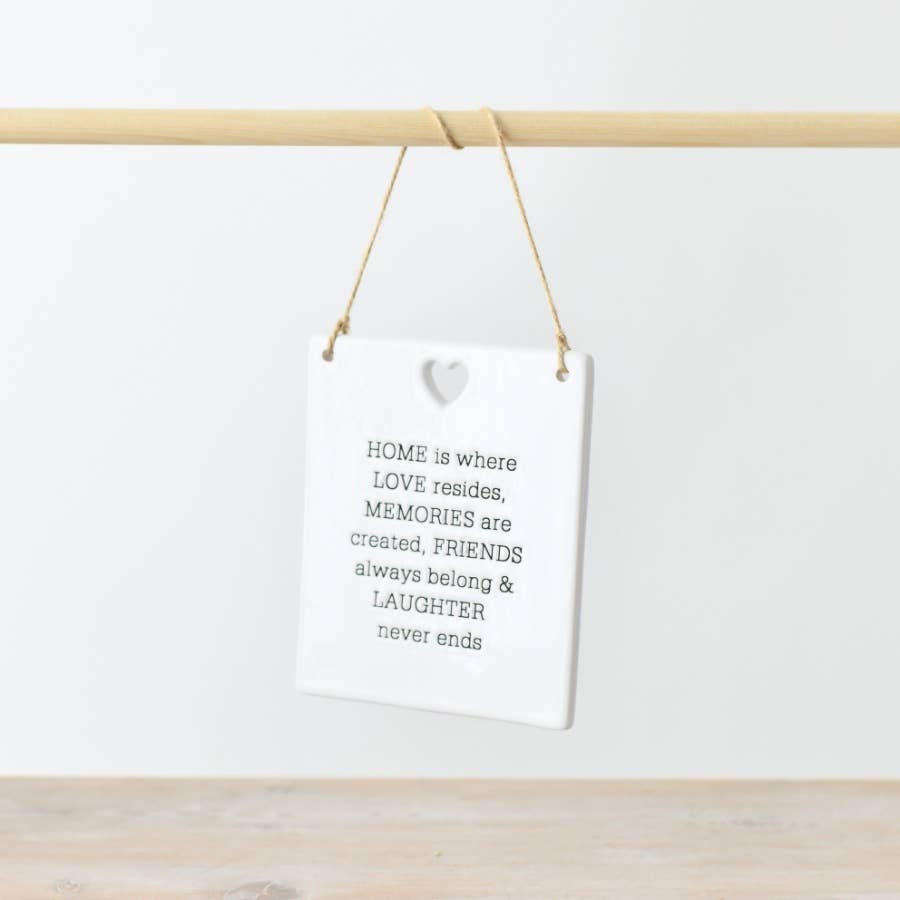 Gainsborough Giftware - Home, Love, Memories Plaque, 12cm