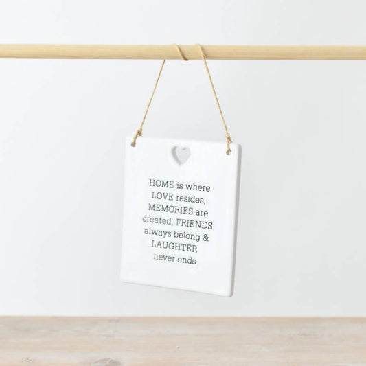 Gainsborough Giftware - Home, Love, Memories Plaque, 12cm