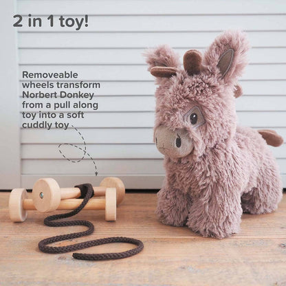 Little Bird Told Me Uk - Norbert Donkey Pull Along Toy