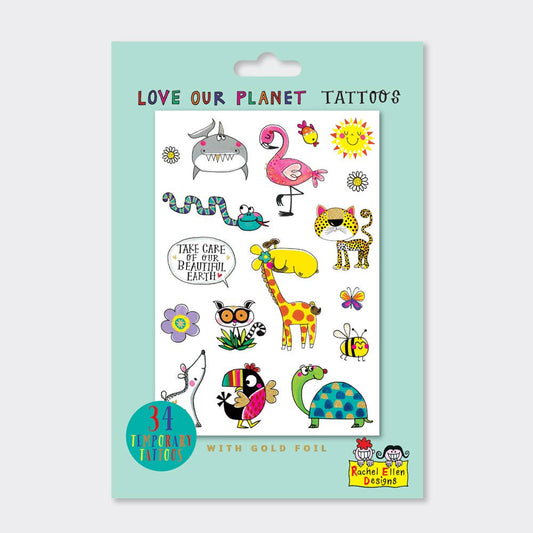 Rachel Ellen Designs - Love Our Planet Tattoos