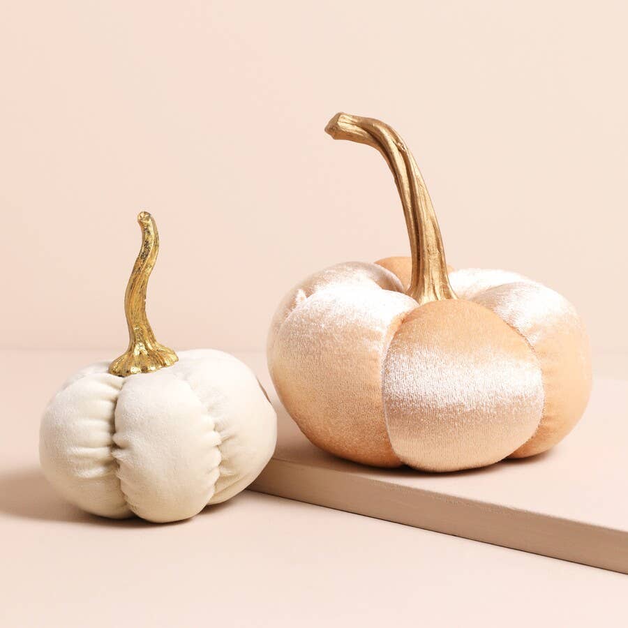 Lisa Angel - Velvet Pumpkin Standing Decoration