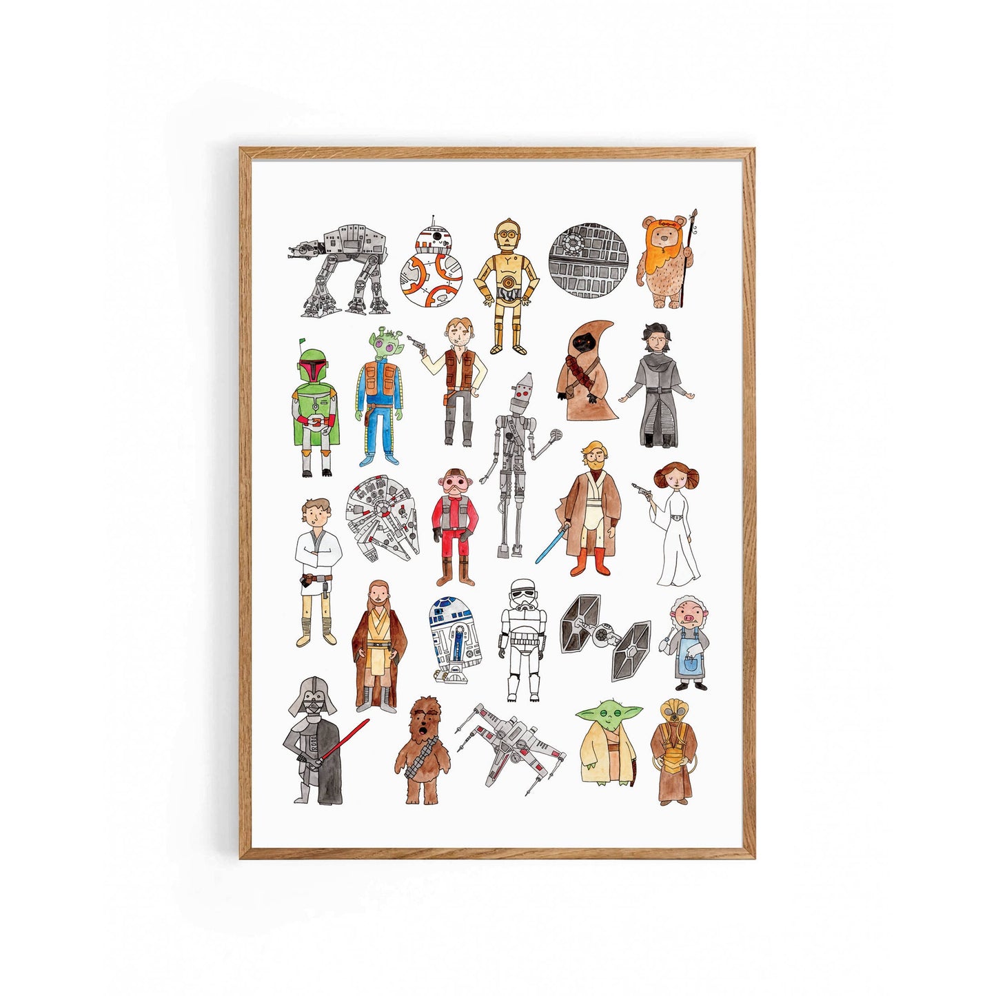 Nova & Me - Star Wars Alphabet A4 Print