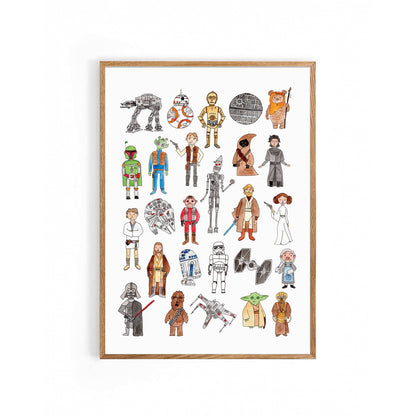 Nova & Me - Star Wars Alphabet A4 Print