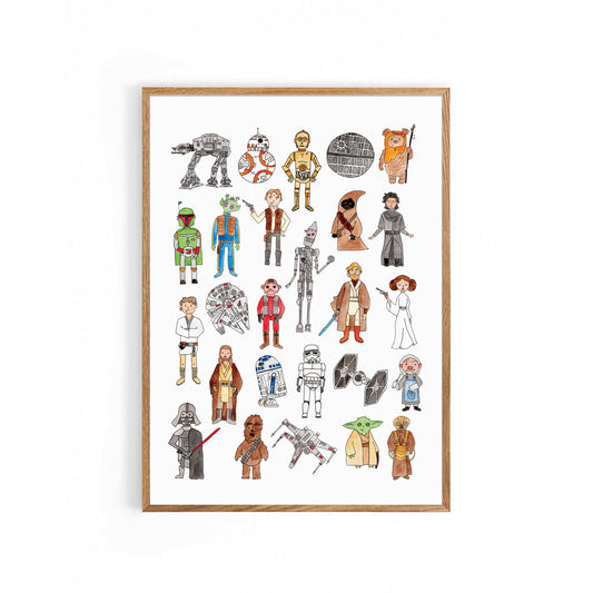Nova & Me - Star Wars Alphabet A4 Print