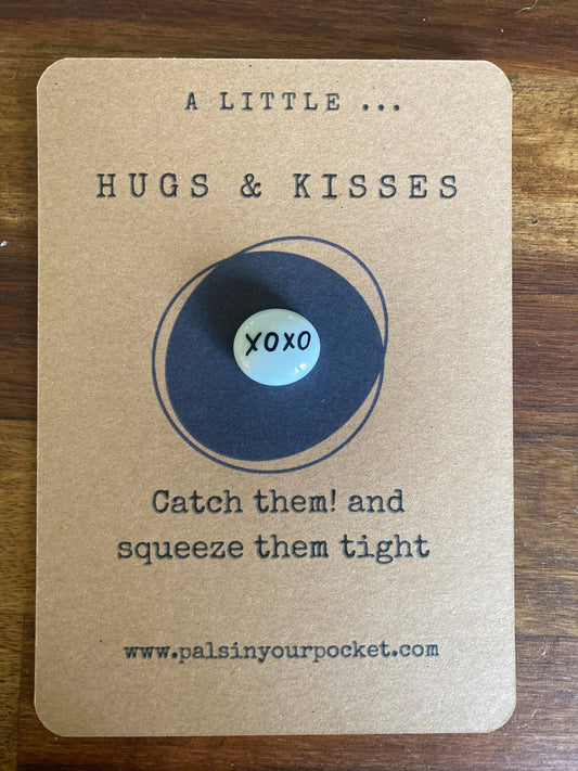 Pals in your Pocket - Hugs and Kisses XOXO Charm & Pocket Worry Stone