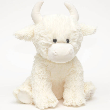 Scottish Highland Cow Plush Soft Toy Large Cream - 30CM