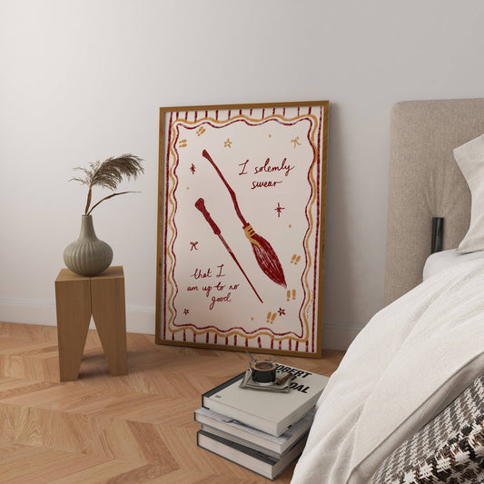 Solemnly Swear Art Print - Harry Potter inspired