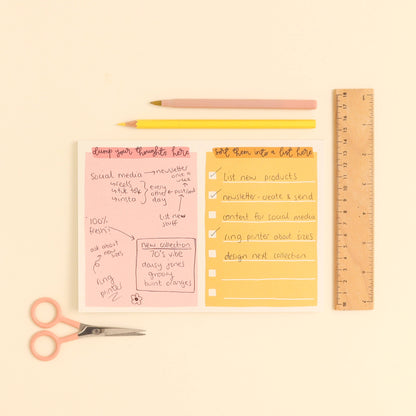 Oh, Laura - A5 notepad - organise your thoughts