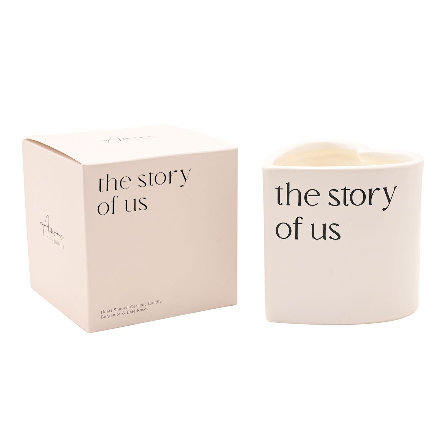 AMORE HEART CANDLE - THE STORY OF US