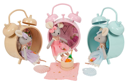 LEVLOVS - Twin Bell Alarm Clock Pink