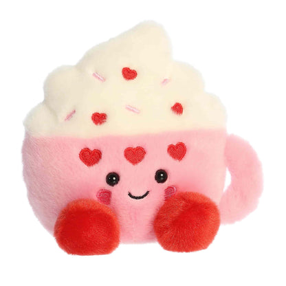 Limited edition USA exclusive - 5" Plush Pals Harper Heart Latte Coffee Palm Pals