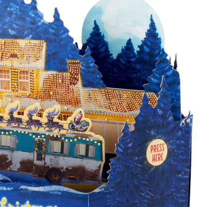 Hallmark - Musical Christmas Card 3D PopUp Light Music National Lampoon