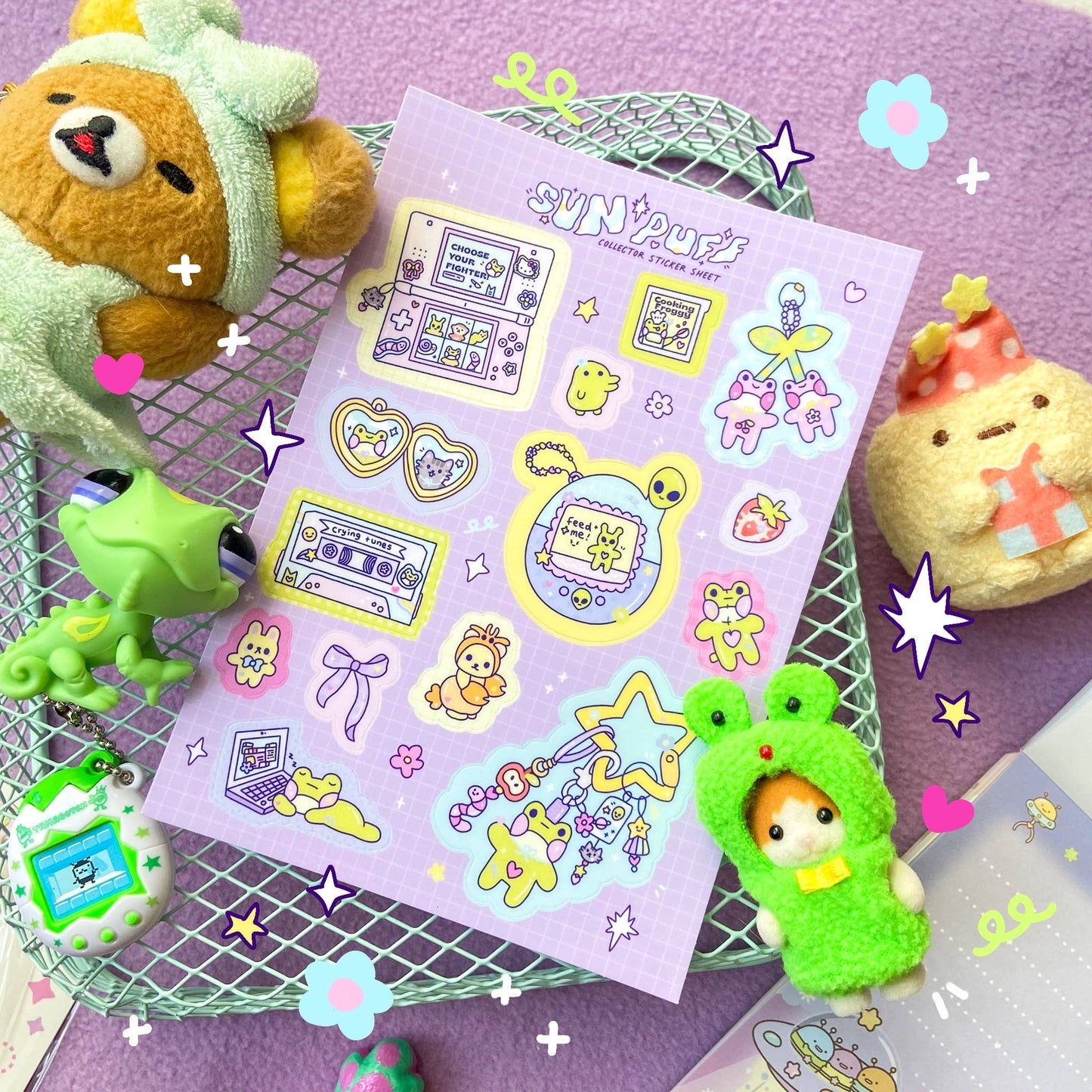 Sun Puff Studios - Trinket Collector Sticker Sheet