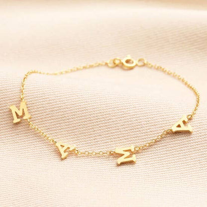 Lisa Angel - Sterling Silver Mama Bracelet in Gold