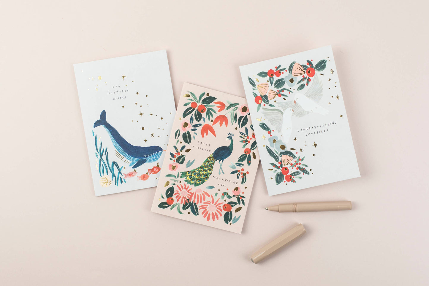 CONGRATULATIONS LOVEBIRDS greeting card