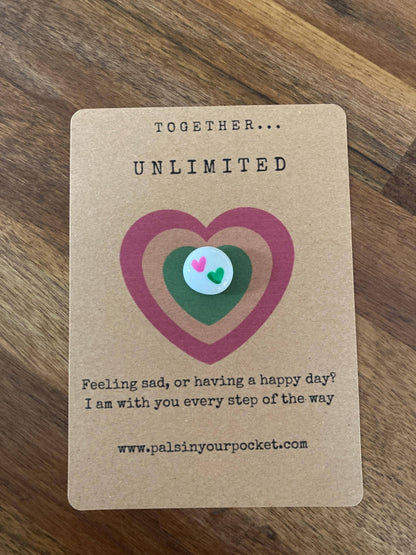 Pals in your Pocket - Wicked-Inspired Keepsake With Quote And Heart Motifs