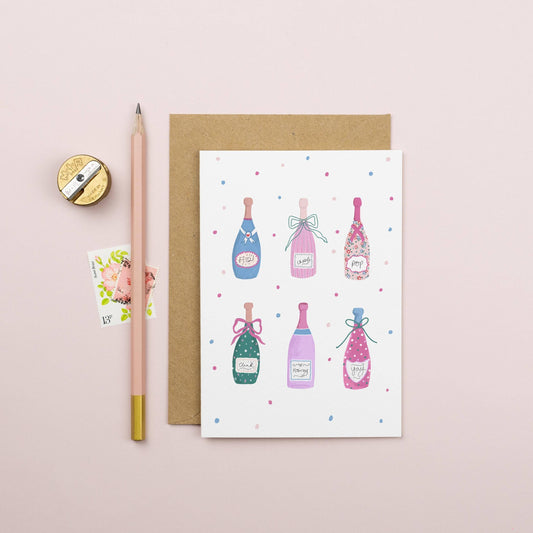 Elizabeth Mugridge - Wine Bottles Card