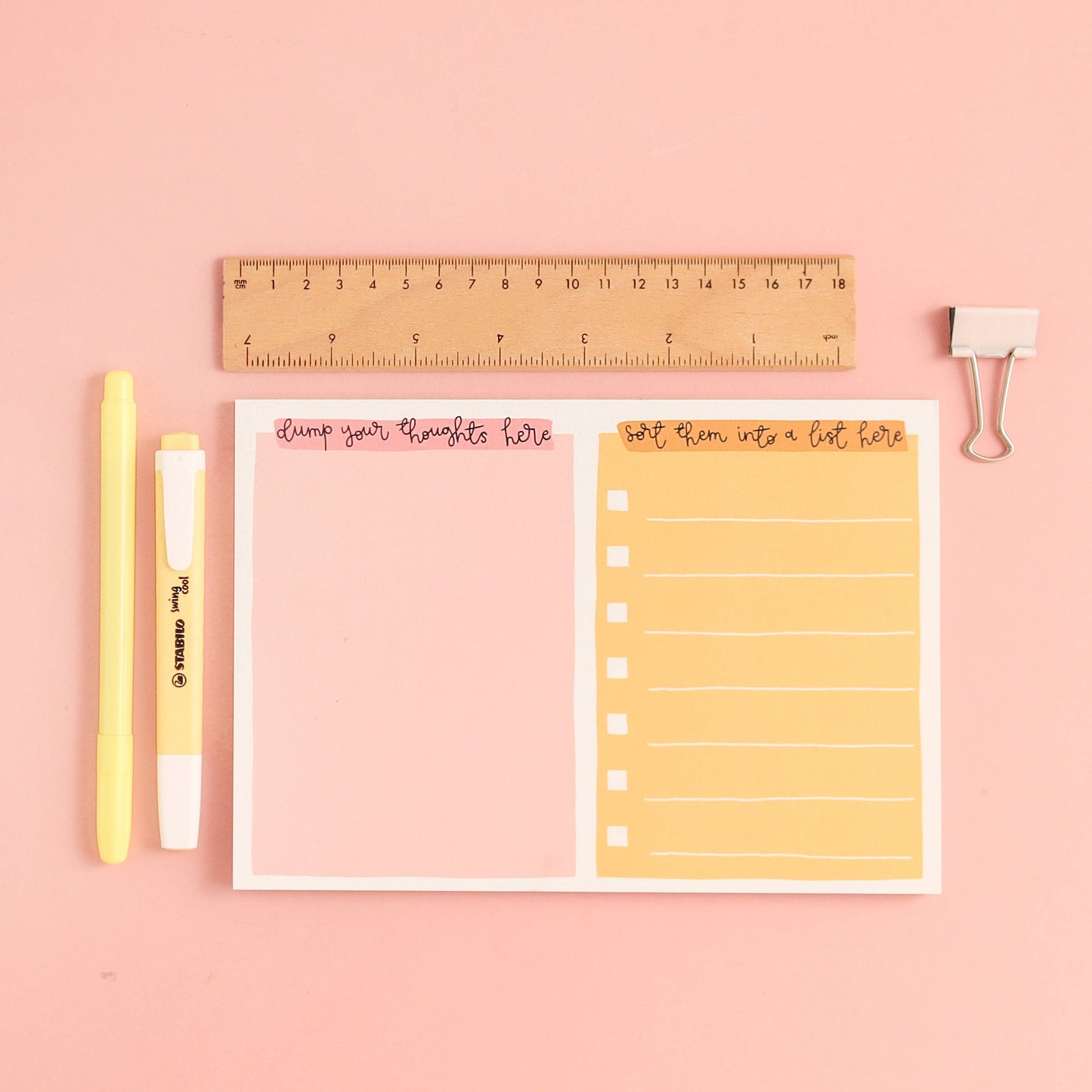 Oh, Laura - A5 notepad - organise your thoughts