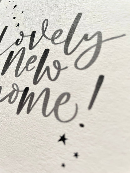 Jen Roffe Lettering Studio - Lovely New Home