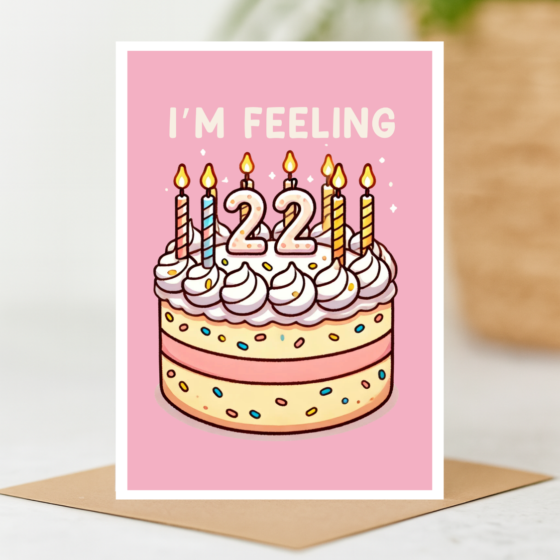 The Playful Press - I'm Feeling 22 Swiftie Inspired Birthday Greeting Card