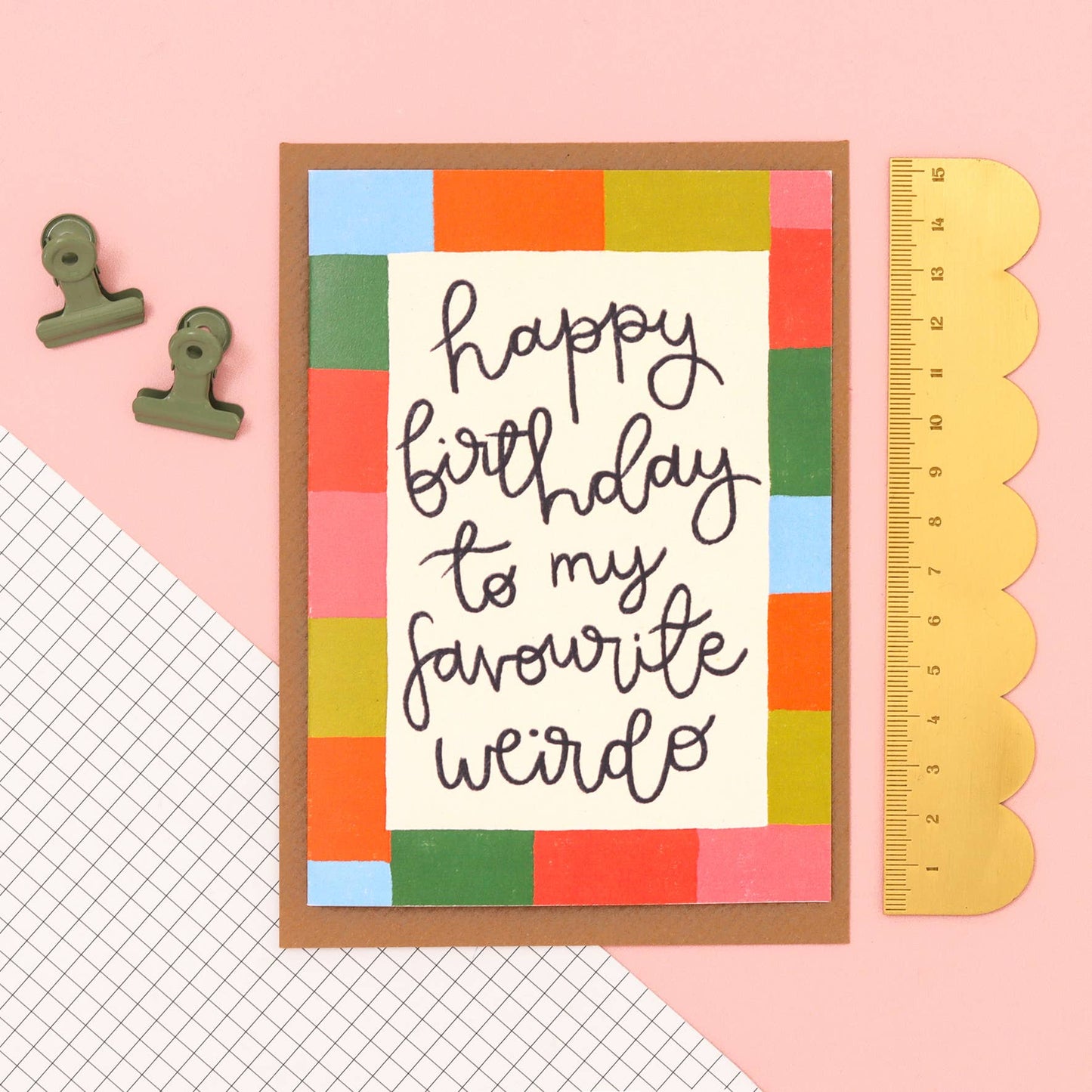 Oh, Laura - Greeting card - 'my favourite weirdo'