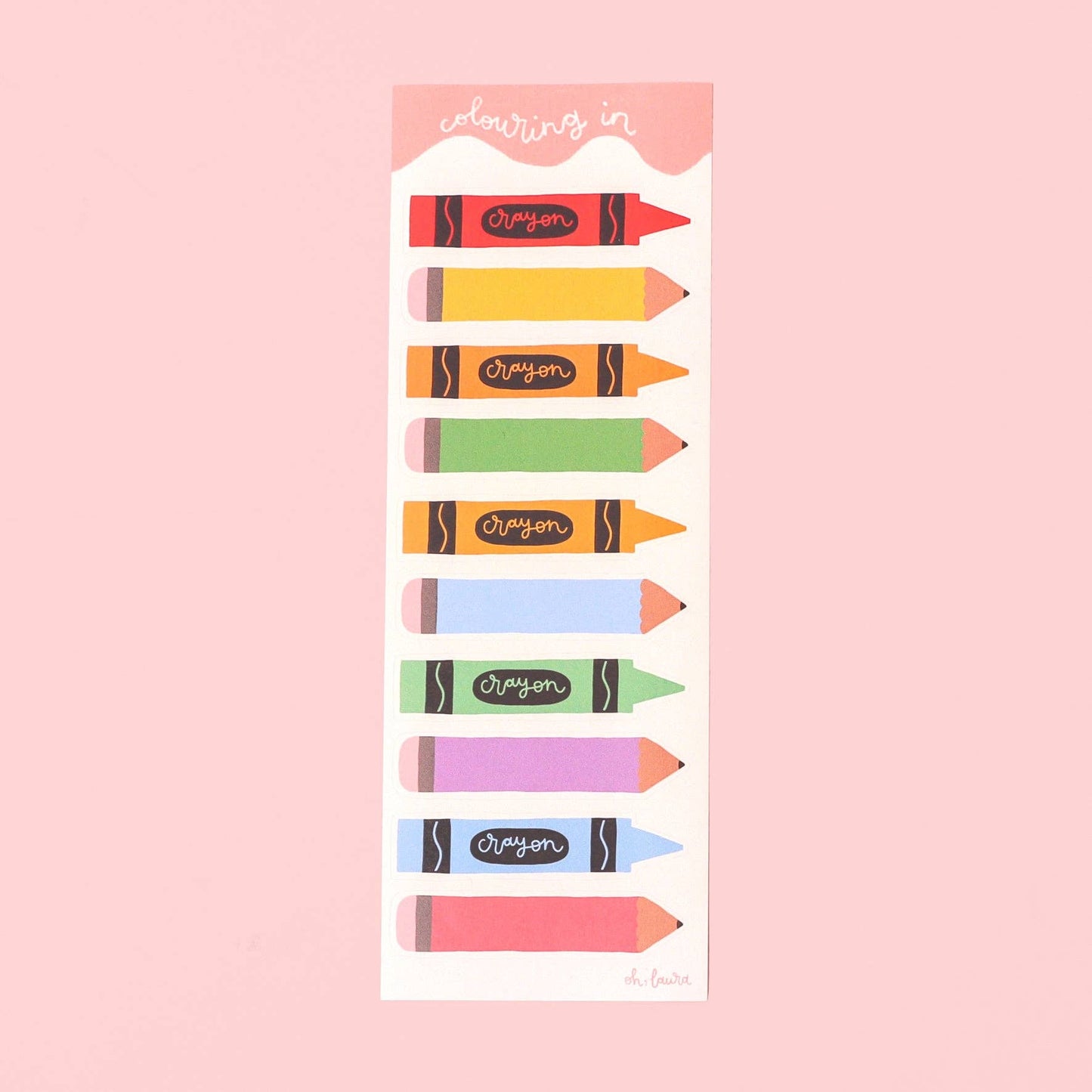 Oh, Laura - Planner Stickers - Colouring In