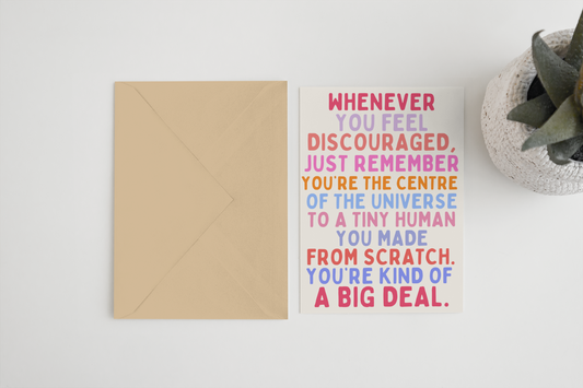 Blue Iris Designs Co - Whenever you feel discouraged new baby A6/5x7 Card