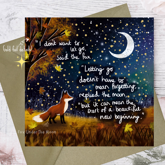 Fox Under The Moon - 'New Beginning' - Greeting Card From Fox Under The Moon