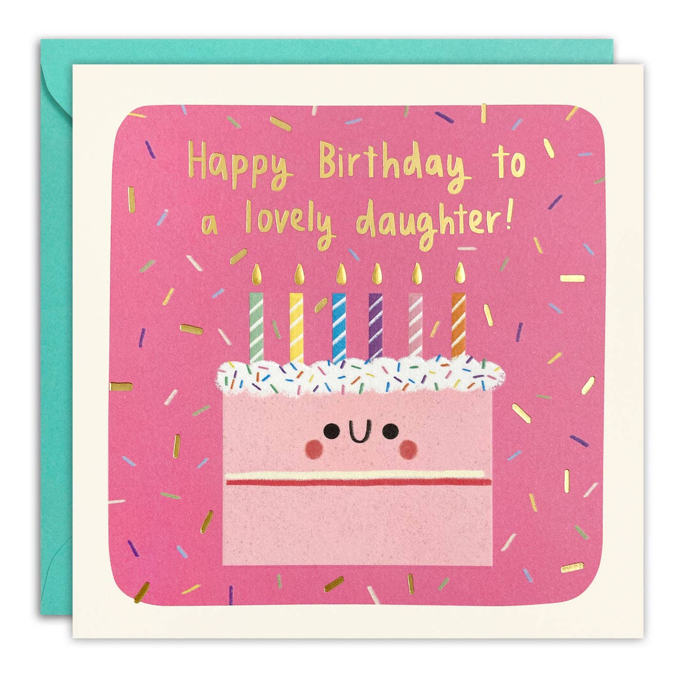 James Ellis - Daughter Cake Birthday Card - Square Peg